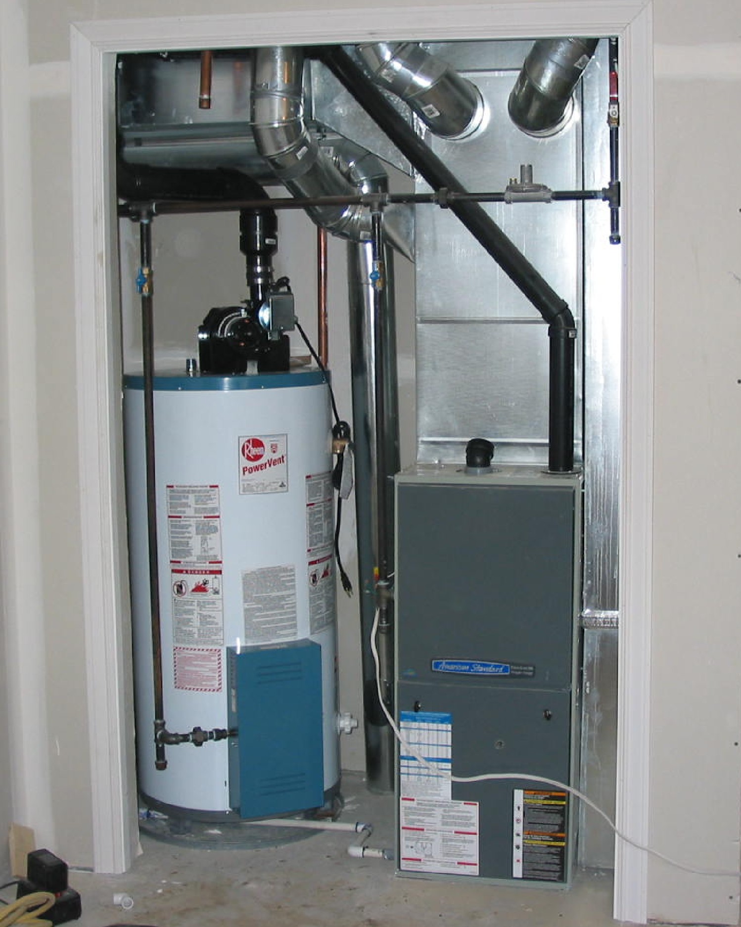 Closet Furnace Installation